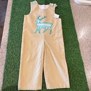 Tan Longalls with Deer Design
